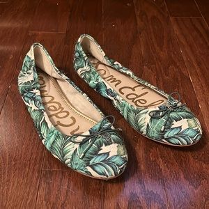 Sam Edelman Palm Leaf Flats 7.5 Brand New
